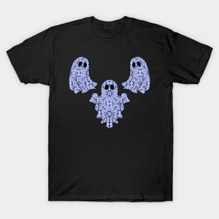 Halloween Ghost Native Ojibwe Floral by Niibidoon T-Shirt